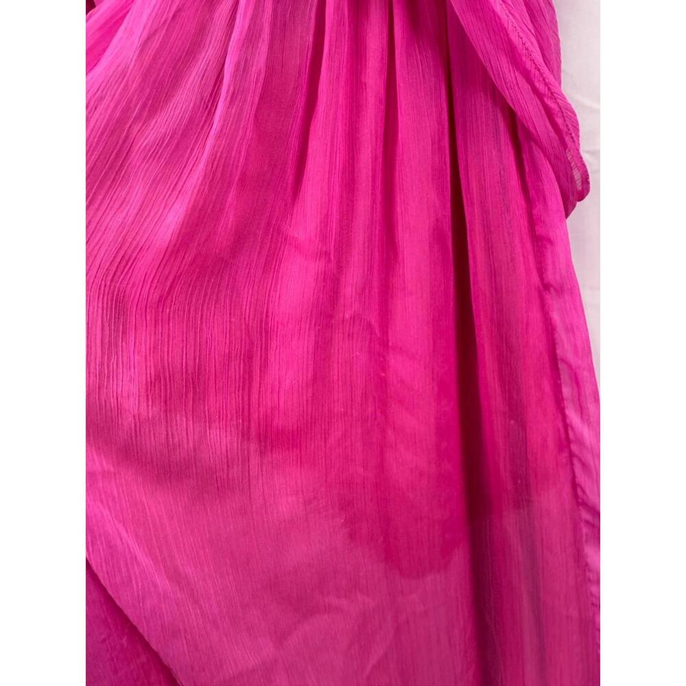 Adam Lippes x RTR Pink Knot Front Gown Size 14 with Fabric Pull Discoloration - Picture 9 of 14